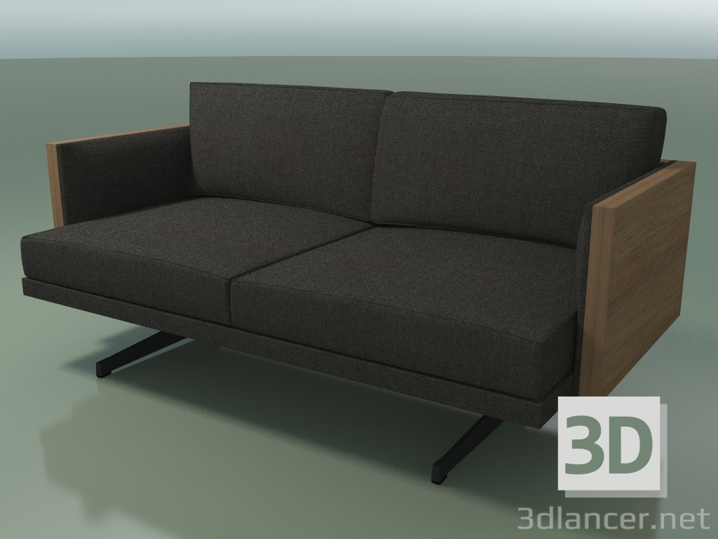 3D modeli Çift kişilik kanepe 5227 (H ayaklar, Ceviz) - önizleme