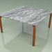 modello 3D Tavolino 005 (Metallo Ruggine, Pietra Cardoso) - anteprima
