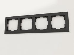 Fiore Rahmen für 4 Pfosten (schwarz matt)