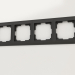 modèle 3D Cadre Fiore pour 4 poteaux (noir mat) - preview