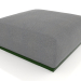 3D modeli Puf kanepe modülü (Şişe yeşili) - önizleme
