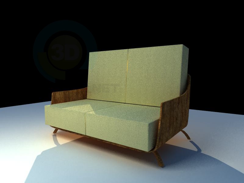 modello 3D Eco - divano - anteprima
