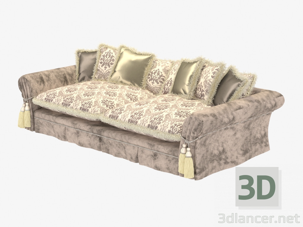 3D Modell Klassisches Dreibettzimmer Sofa La Fanice - Vorschau