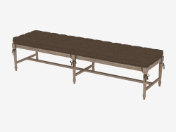 Bench in the classical style with screeds TIANA BENCH (7801.1130.A008 Brown)