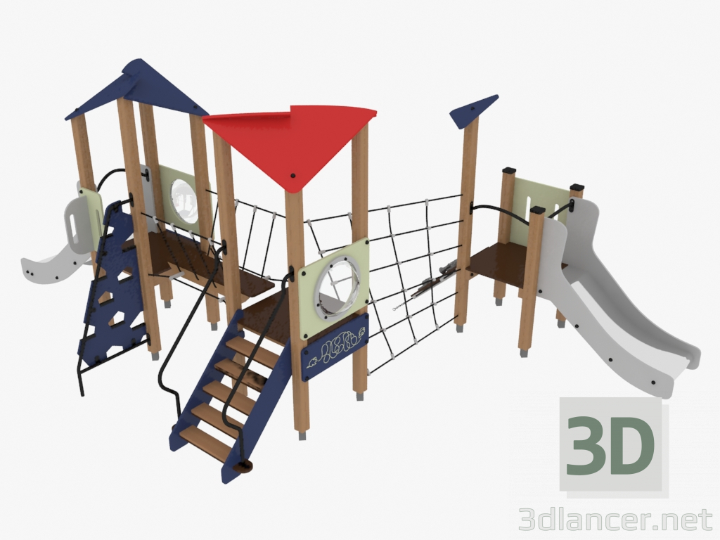 3d модель Дитячий ігровий комплекс (4419) – превью