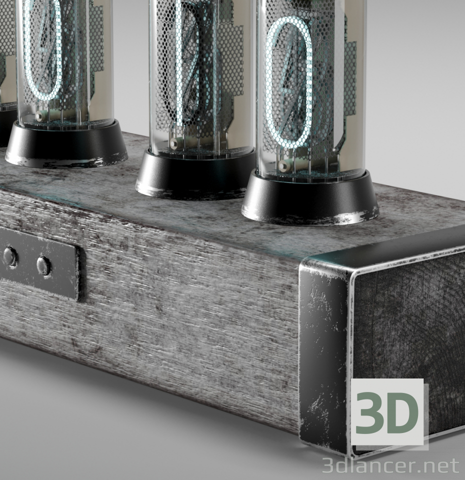 modello 3D di Orologio con lampade "White Walkers" comprare - rendering