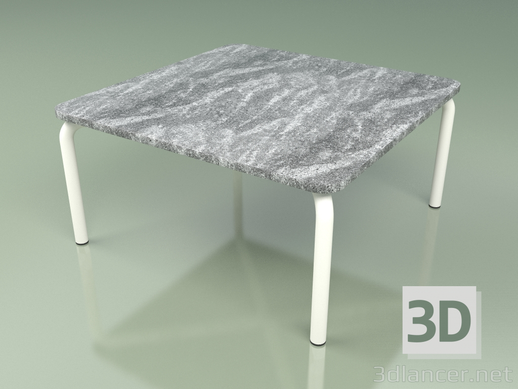 3d model Mesa de centro 005 (Metal Milk, Cardoso Stone) - vista previa