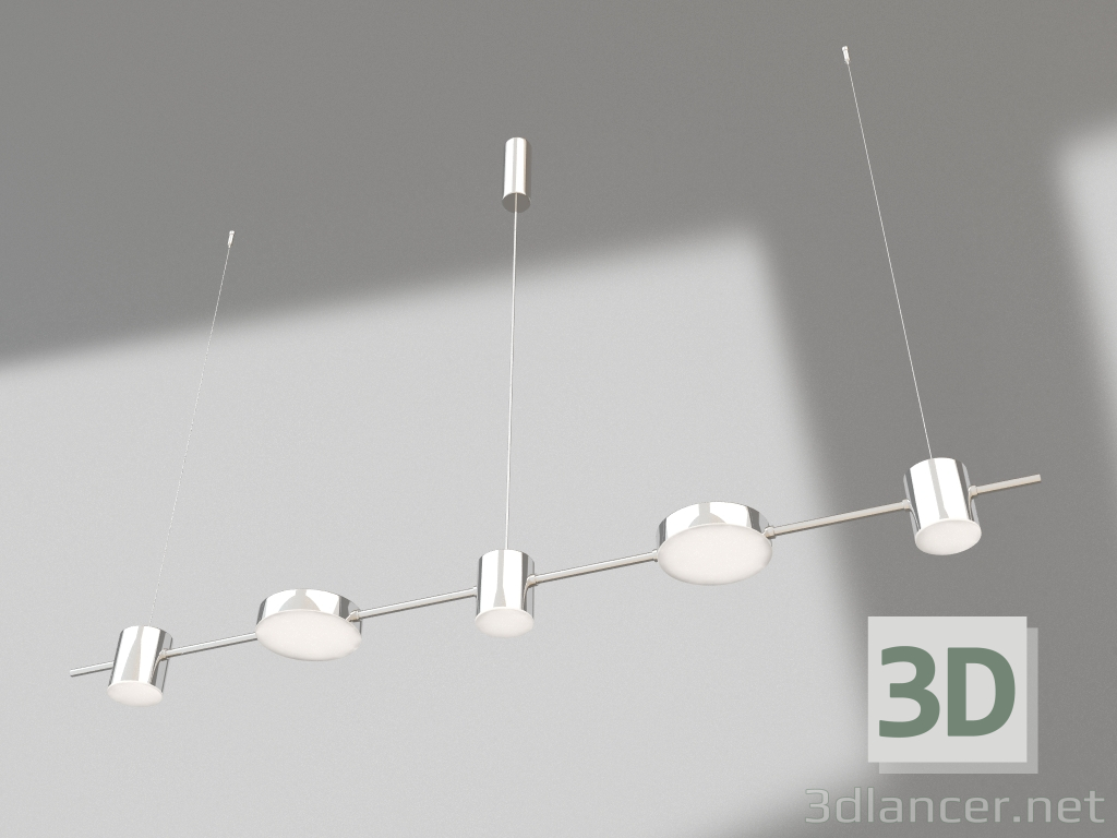 modèle 3D Lustre Karin chromé (07624-5.02) - preview