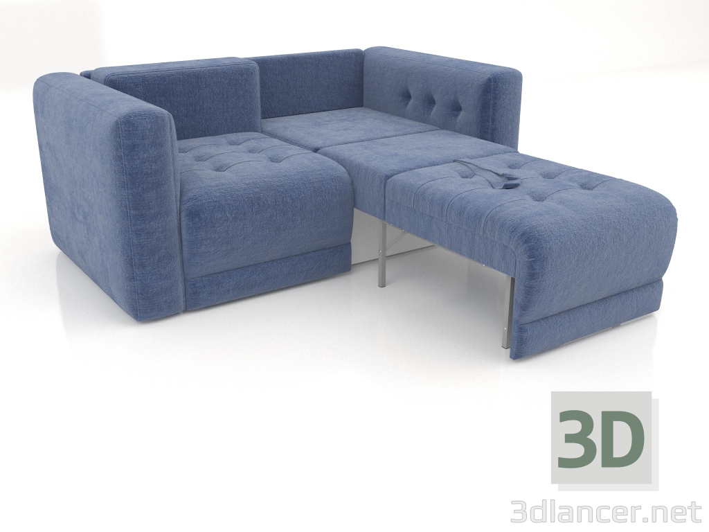 3 डी मॉडल सोफा बेड शैलेट (अर्ध-विस्तारित) - पूर्वावलोकन