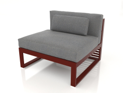 Modular sofa, section 3 (Wine red)
