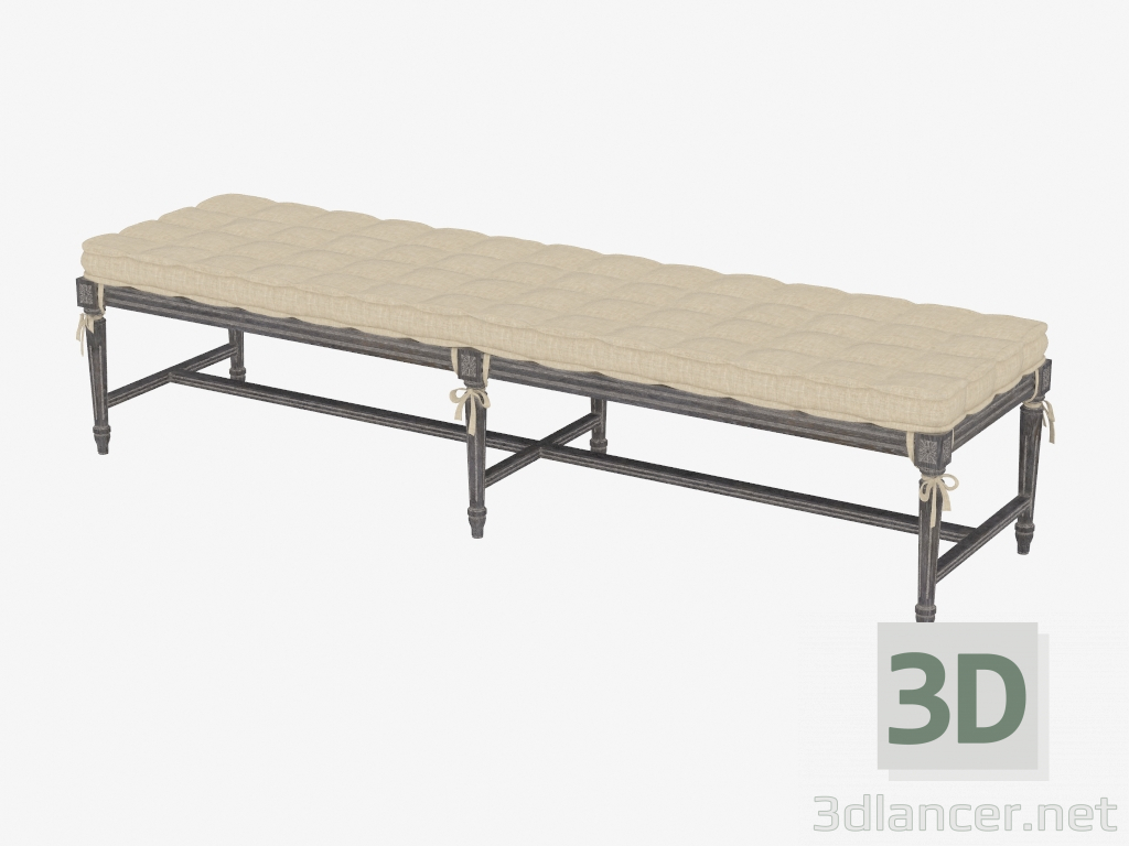 3D modeli kravatlar TIANA BENCH ile klasik tarzda Bench (7801.1130.A015 Bej) - önizleme