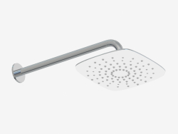 Plastic chrome-plated shower head with a diameter of 200 x 200 mm Lobelia (NAC 691)