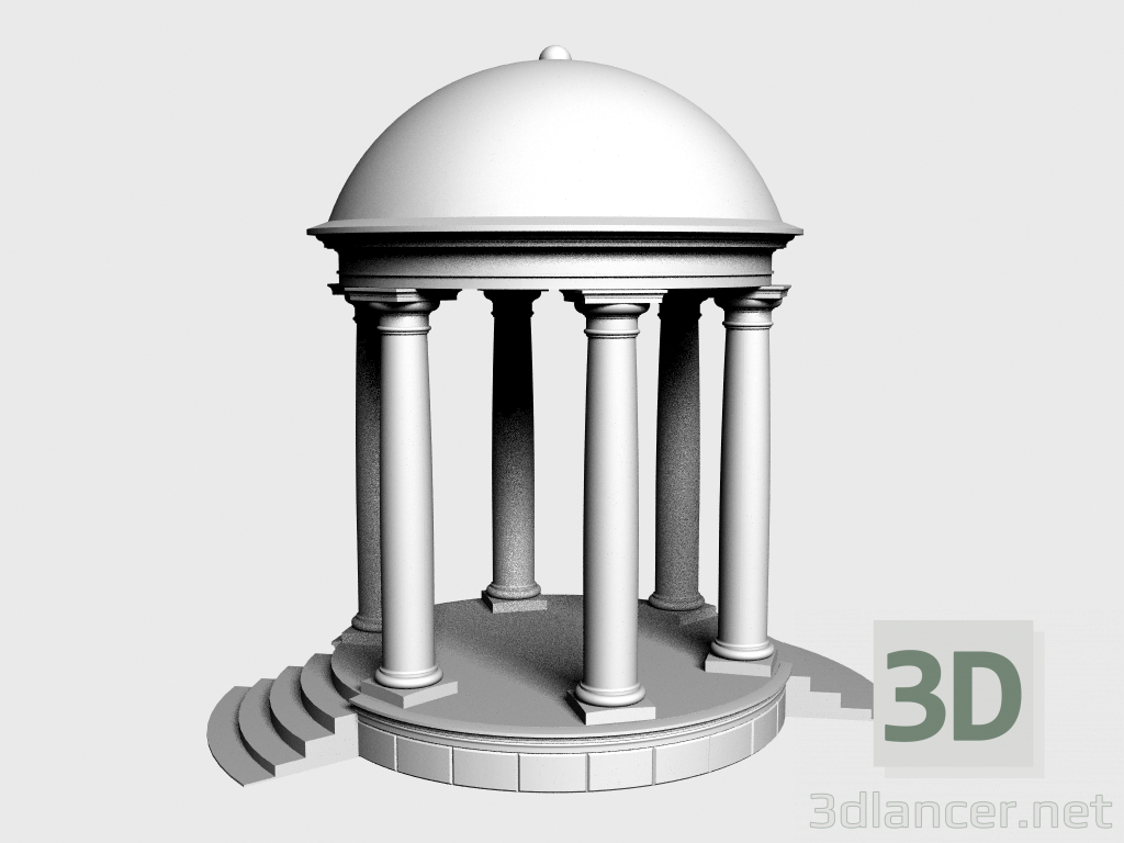 3D Modell Rotunde (LR380B) - Vorschau