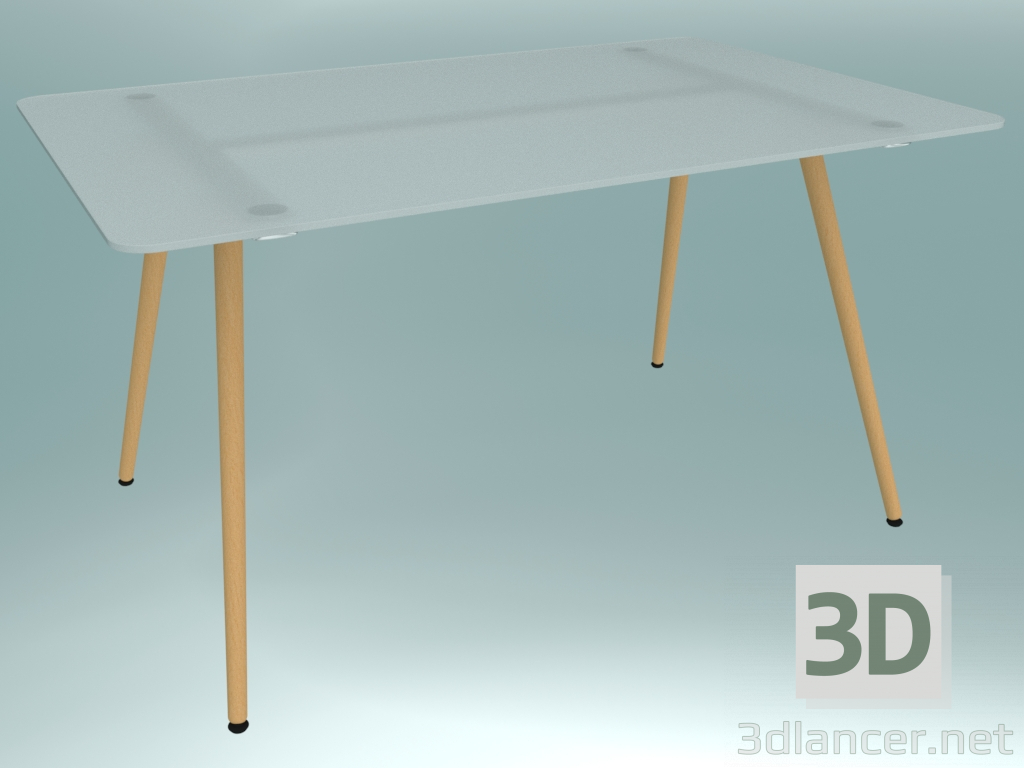 3D Modell Konferenztisch (SAMC2 G1, 1400 x 900 x 740 mm) - Vorschau