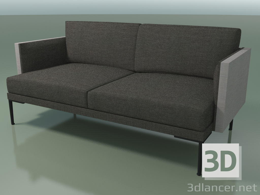 3D modeli Çift kişilik kanepe 5231 (iki tonlu döşeme) - önizleme