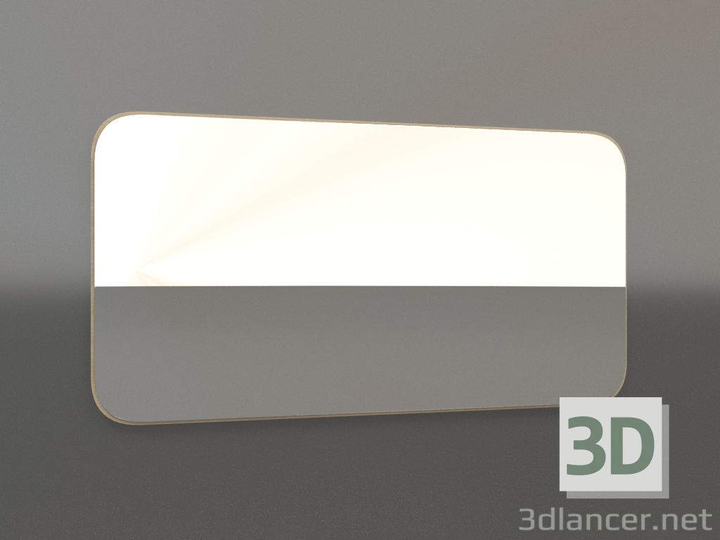 3D Modell Spiegel ZL 27 (850x450, Holz weiß) - Vorschau