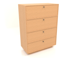 Chest of drawers TM 15 (800x400x1076, wood mahogany veneer)