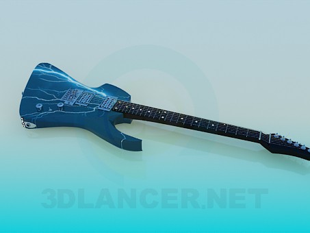 Modelo 3d Guitarra elétrica - preview