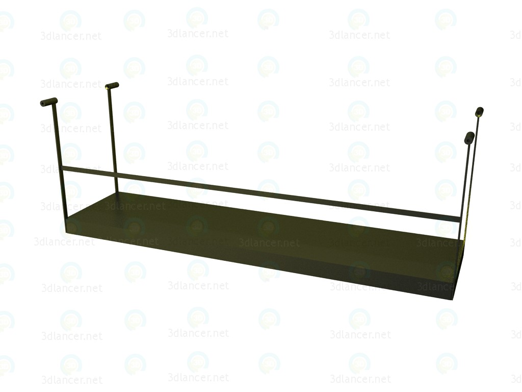 3D Modell Regal für Tisch P1S1305AH - Vorschau