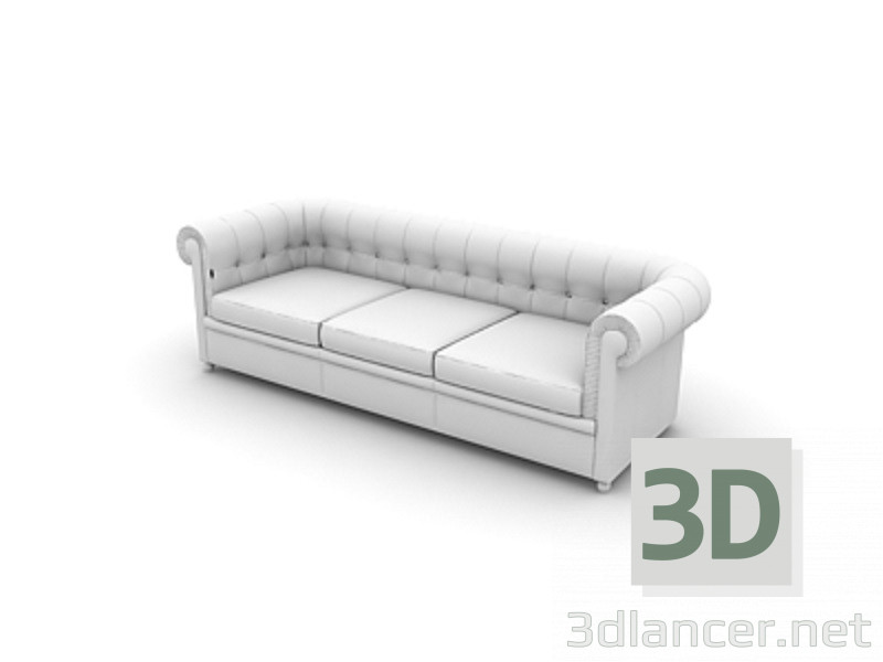 modèle 3D canapé - preview