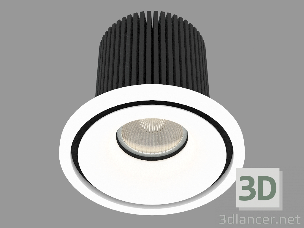 modello 3D Apparecchio da incasso a LED (DL18616_01WW-R Bianco) - anteprima