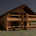 3d Nice wooden house model buy - render