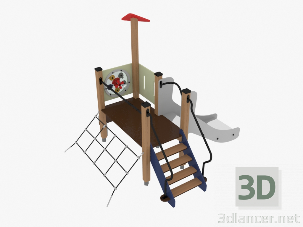 modèle 3D Complexe de jeux pour enfants (4421) - preview