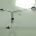 Modelo 3d Luminária de parede Sconce Mouille 3 luzes 3 - preview