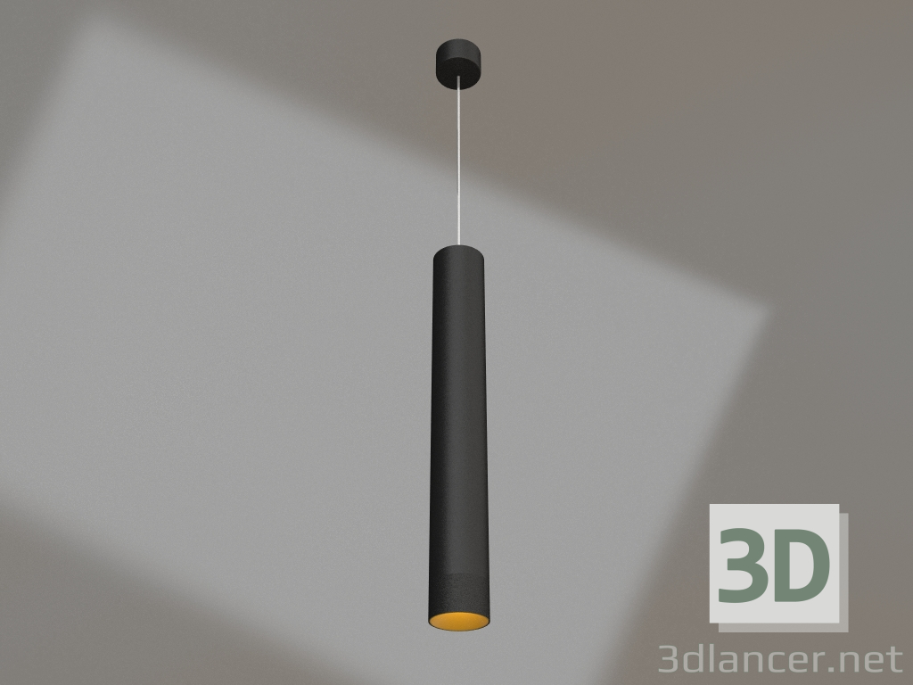 modello 3D Lampada SP-POLO-HANG-LONG450-R65-8W Day4000 (BK-GD, 40°) - anteprima