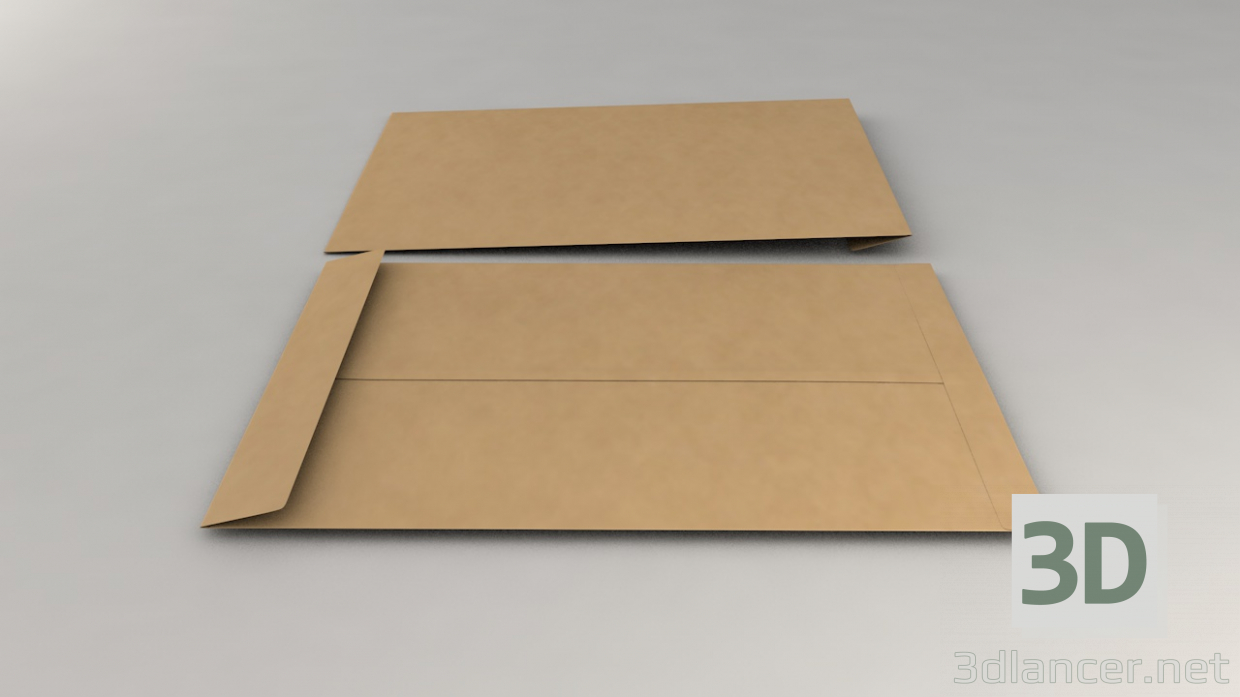 3d 3D-конверт (розмір-C4) модель купити - зображення