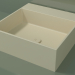 modèle 3D Vasque à poser (01UN21302, Bone C39, L 48, P 48, H 16 cm) - preview