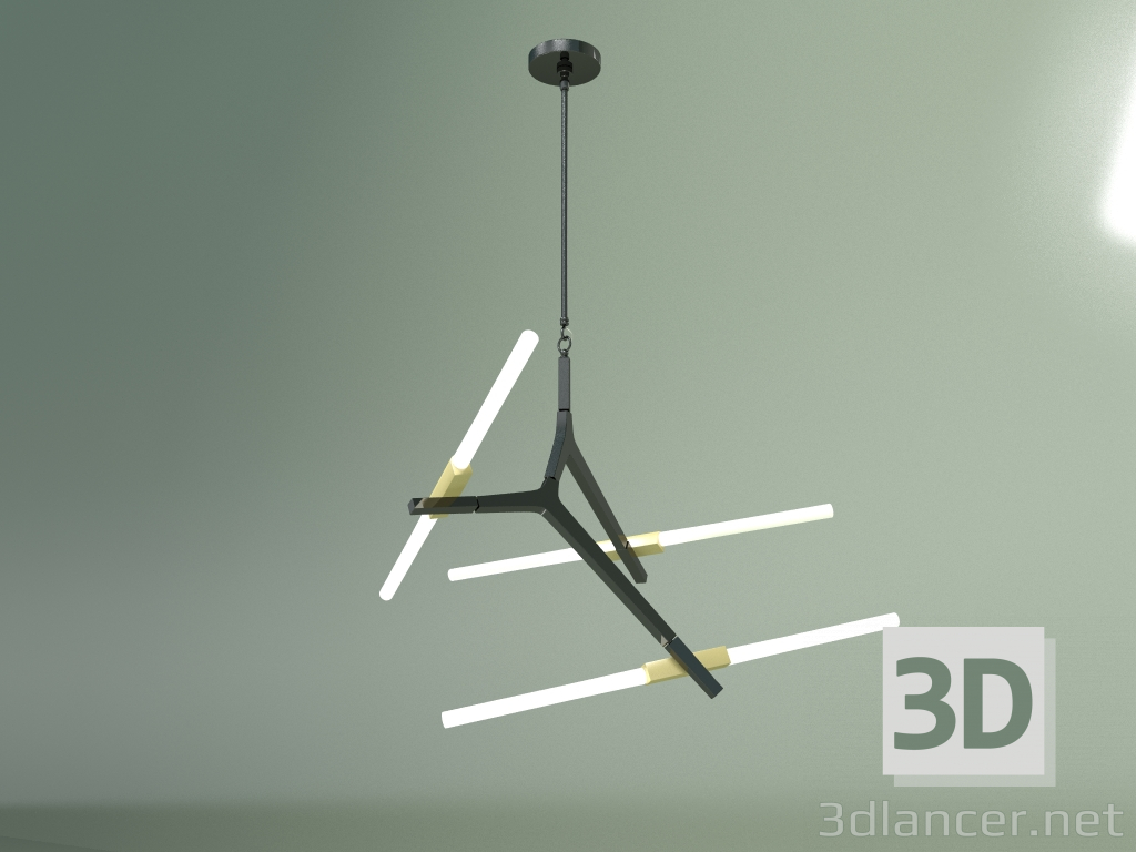modello 3D Lampada a sospensione Agnes 6 luci - anteprima