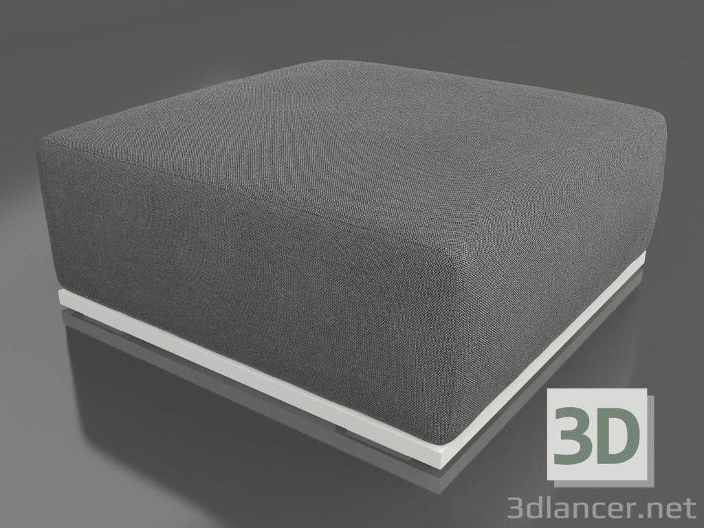 3d model Pouf sofa module (Agate gray) - preview