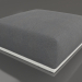 modèle 3D Module canapé pouf (gris agate) - preview