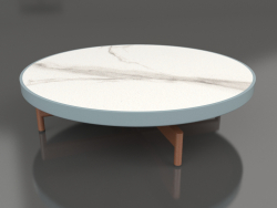 Round coffee table Ø90x22 (Blue grey, DEKTON Aura)