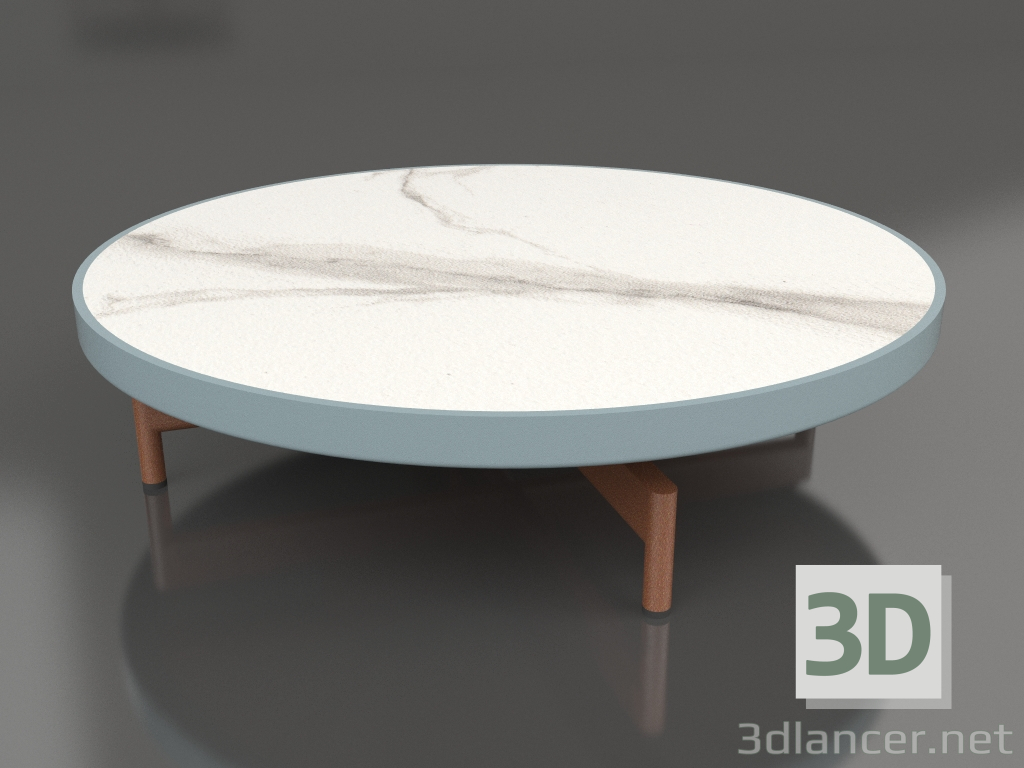 modello 3D Tavolino rotondo Ø90x22 (Grigio blu, DEKTON Aura) - anteprima