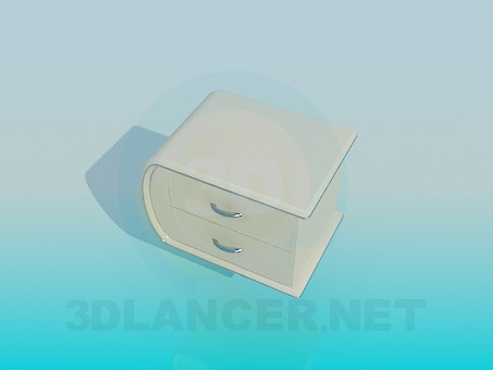 Modelo 3d Mesa de cabeceira - preview