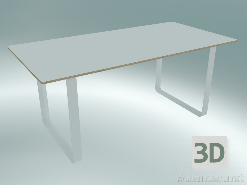 3D Modell Tisch 70/70, 170x85cm (Weiß) - Vorschau