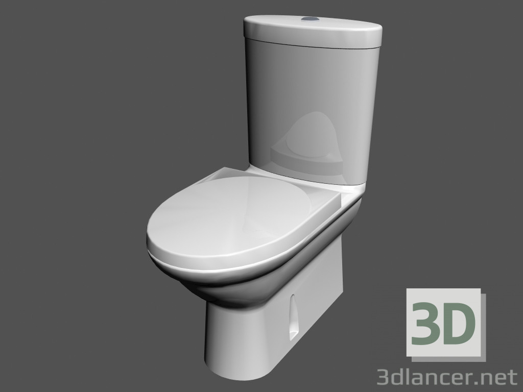 modèle 3D Galerie de plein air toilette toilettes l - preview