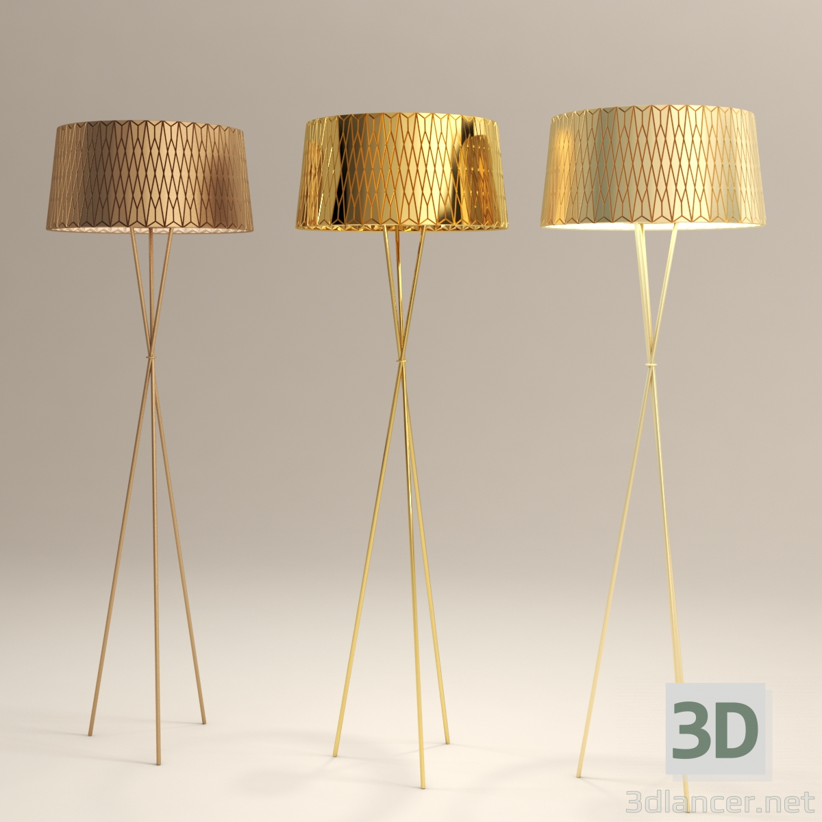 Lampenschirme C 3D-Modell kaufen - Rendern