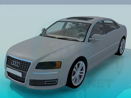 3D modeli Audi A8 - önizleme