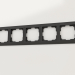modèle 3D Cadre Fiore pour 5 poteaux (noir mat) - preview