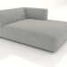 3d model Chaise longue (L) 103x165 with an armrest on the right - preview