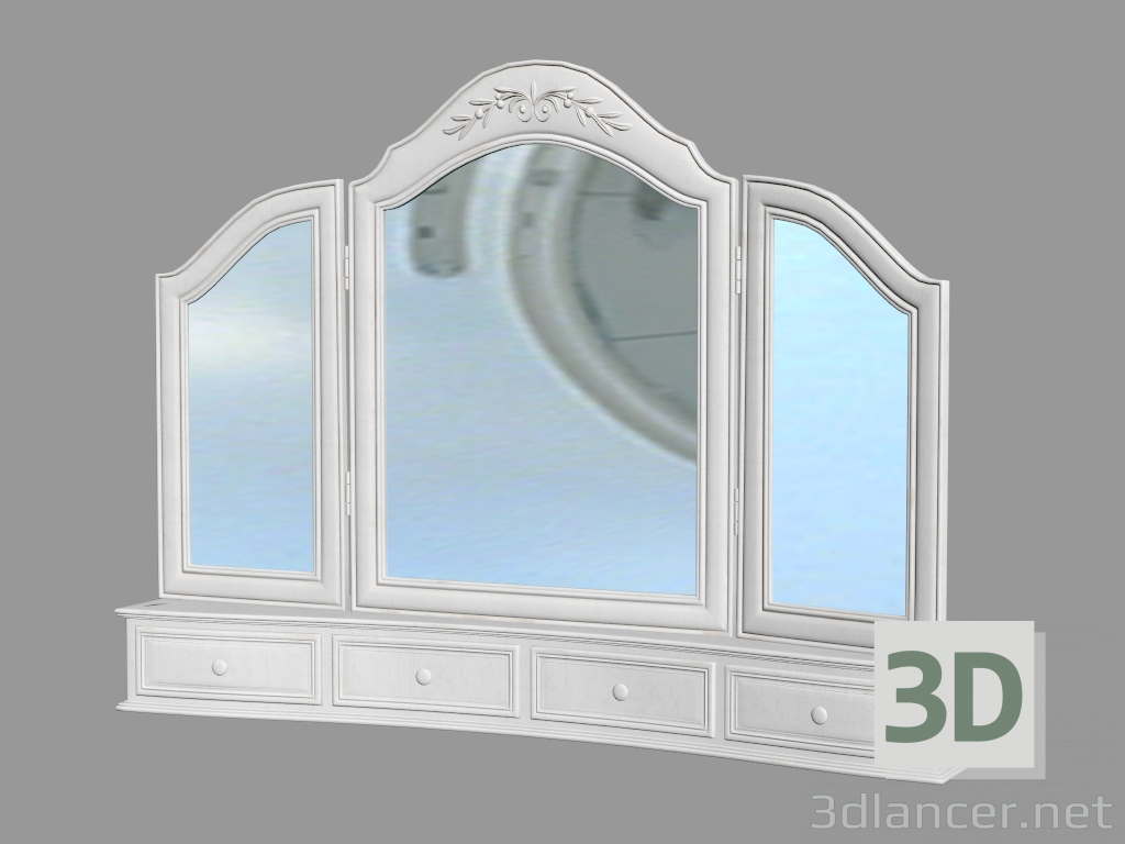3d модель Дзеркало до туалетного столика (PSDB) – превью
