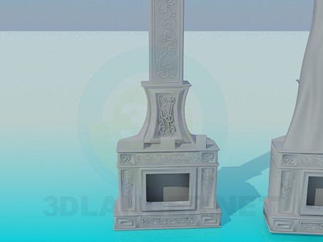 3D Modell Kamin - Vorschau