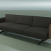 3d model 3-seater sofa 5243 (H-legs, Walnut) - preview