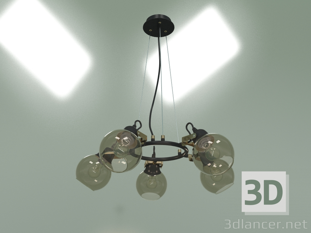 3d model Hanging chandelier Mateo 70119-5 (black) - preview