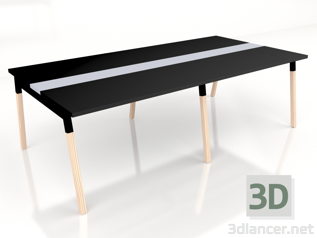 modèle 3D Table de négociation Ogi W Conference SW22+SW22L (2400x1210) - preview