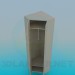 modello 3D Angolo armadio nel corridoio - anteprima