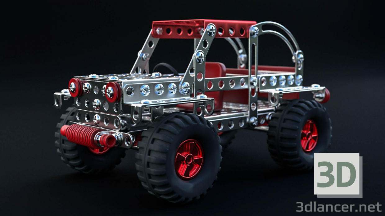 3D Modell Spielzeugauto - Vorschau
